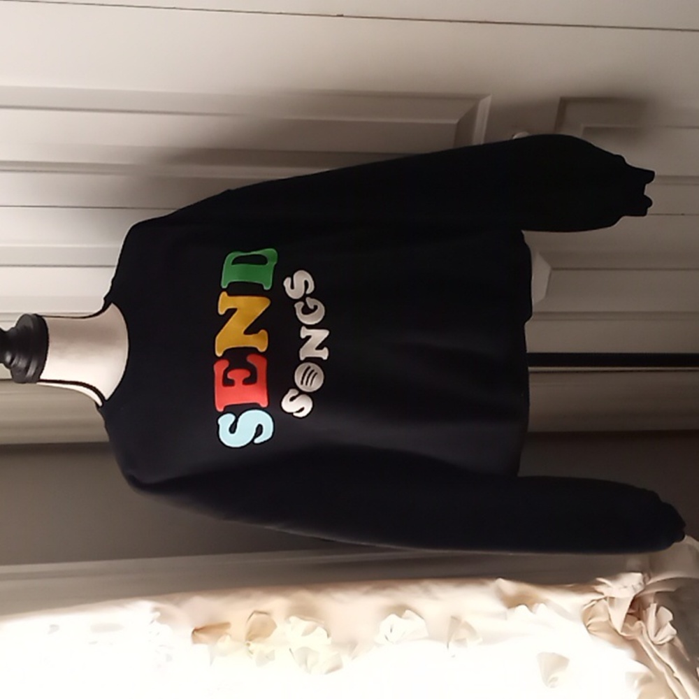 Madhappy X Spotify "Send Songs" Rare Collab Sweatshirt Sz L Black